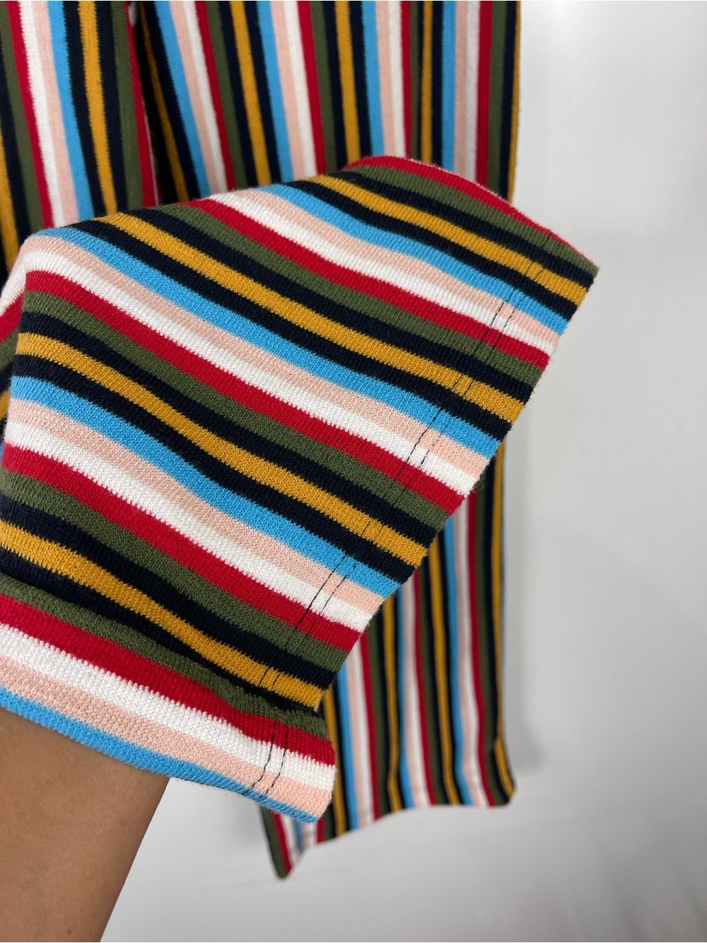 Urban Outfitters Rainbow Vertical Stripe Cropped Pants - Picture 6 of 8
